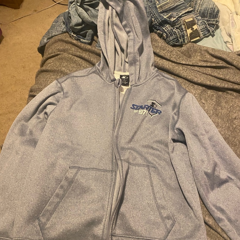 STARTER Blue Zip-Up sweatshirt